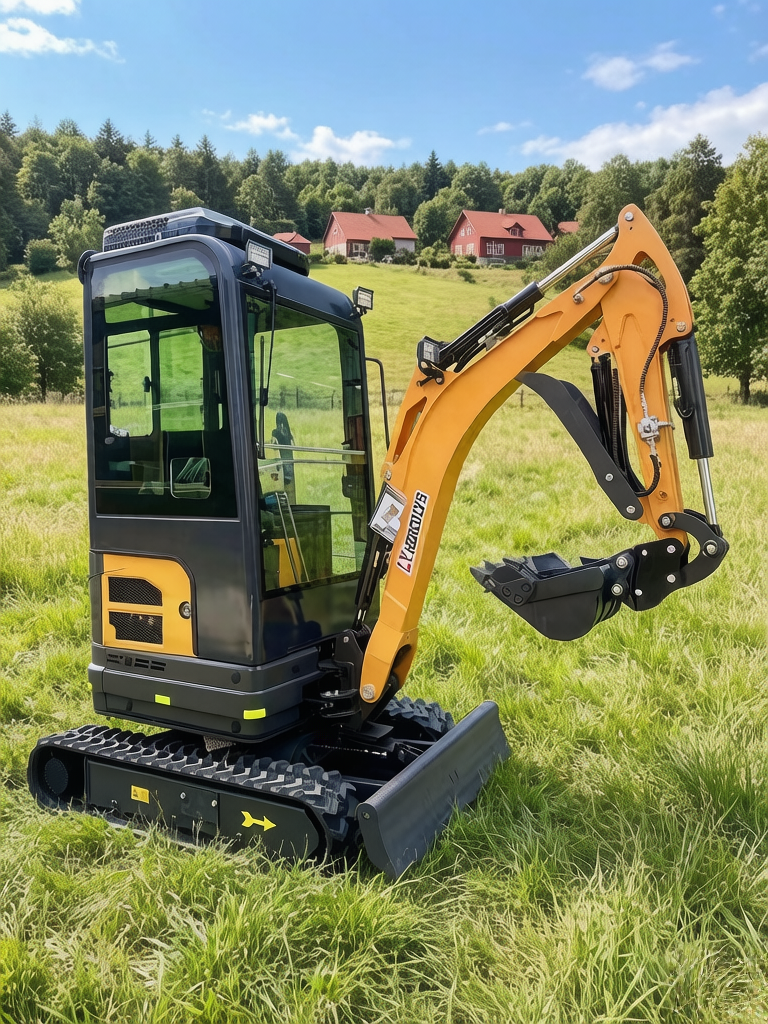 1.8T Brand New Mini Excavator Kubota 722 Engine Air Con Cabin Farm Landscape Digger - Image 11